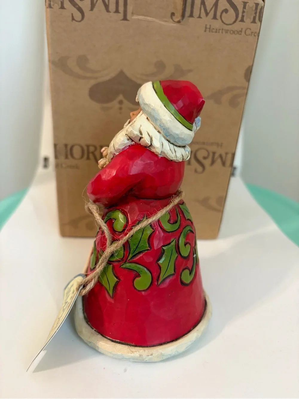 Jim Shore 2014  Pint Sized Santa with Puppy 5.5” Christmas Figurine